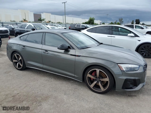2023 Audi A5 Sportback S line Prestige with VIN WAUEACF57PA033957, listed as a Copart auction lot 60224274 with 43,445 mi miles and Salvage Title. Bid and sale history available at carsss.com. Image 4.
