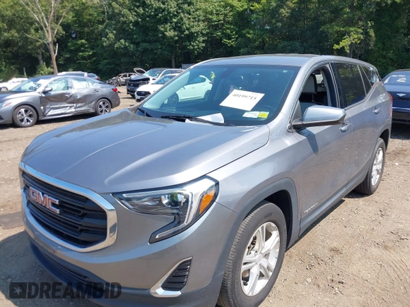 2019 GMC Terrain SLE with VIN 3GKALMEV7KL197959, listed as a IAAI auction lot 40199715 with 73,634 mi miles. Bid and sale history available at carsss.com. Image 2.