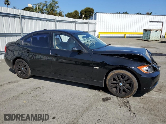 2006 BMW 3 Series 325i with VIN WBAVB13546KX37483, listed as a Copart auction lot 62717615 with 154,957 mi miles and Salvage title. Bid and sale history available at DreamBid. Image 4.