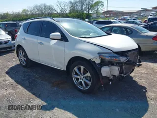 2013 Nissan Murano LE with VIN JN8AZ1MU5DW202434, listed as a IAAI auction lot 41920277 with 130,881 mi miles. Bid and sale history available at carsss.com. Image 1.