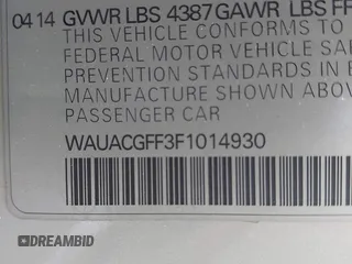 2015 Audi A3 Premium with VIN WAUACGFF3F1014930, listed as a IAAI auction lot 42382661 with 125,290 mi miles and . Bid and sale history available at DreamBid. Image 9.