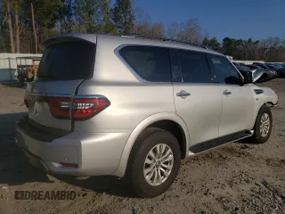 2021 Nissan Armada SV with VIN JN8AY2AD2M9661061, listed as a Copart auction lot 43980655 with 71,041 mi miles and Salvage Title. Bid and sale history available at carsss.com. Image 3.