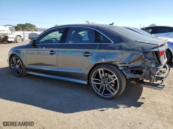 2017 Audi S3 Premium Plus with VIN WAUB1GFF7H1019304, listed as a Copart auction lot 73039174 with 56217 miles and Salvage Title. Bid and sale history available at carsss.com. Image 2.
