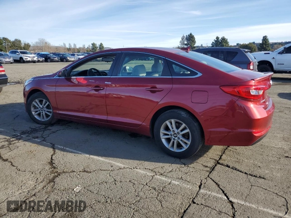 2016 Hyundai Sonata SE with VIN 5NPE24AF9GH323096, listed as a Copart auction lot 87087964 with 52,770 mi miles and Salvage Title. Bid and sale history available at carsss.com. Image 2.