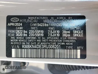 2024 Hyundai Ioniq 5 SEL with VIN KM8KN4DE3RU306201, listed as a Copart auction lot 50545485 with 24,932 mi miles and Salvage title. Bid and sale history available at DreamBid. Image 15.