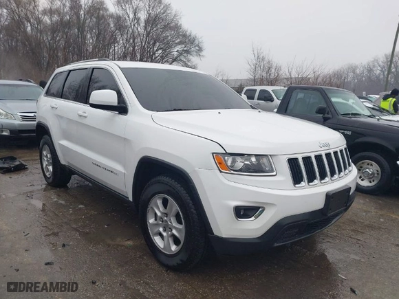 2014 Jeep Grand Cherokee Laredo with VIN 1C4RJEAG0EC510545, listed as a IAAI auction lot 41434776 with 141,789 mi miles. Bid and sale history available at carsss.com. Image 1.
