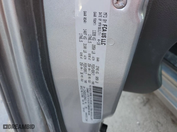2018 Dodge Grand Caravan GT with VIN 2C4RDGEG5JR284212, listed as a Copart auction lot 42642745 with 141,374 mi miles and Salvage Title. Bid and sale history available at carsss.com. Image 13.