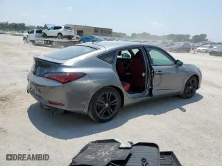 2023 Acura Integra w/A-Spec Package with VIN 19UDE4H39PA025591, listed as a Copart auction lot 62635354 with 15,396 mi miles and Salvage Title. Bid and sale history available at carsss.com. Image 3.