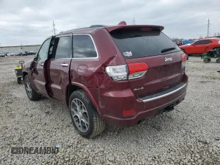 2020 Jeep Grand Cherokee Overland with VIN 1C4RJFCG2LC327390, listed as a Copart auction lot 45600615 with 121,504 mi miles and Salvage Title. Bid and sale history available at carsss.com. Image 2.