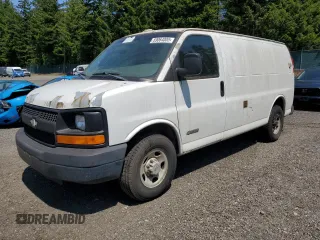 2003 Chevrolet Express Cargo with VIN 1GCHG35U631195547, listed as a Copart auction lot 59064005 with Not provided miles and Clean title. Bid and sale history available at DreamBid. Image 1.