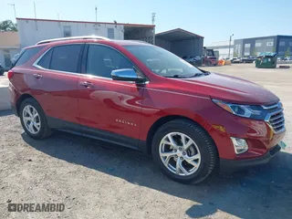 2018 Chevrolet Equinox Premier with VIN 3GNAXMEV1JL332293, listed as a IAAI auction lot 41994696 with 36,910 mi miles. Bid and sale history available at carsss.com. Image 1.