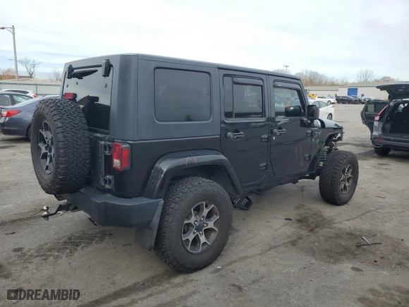 2012 Jeep Wrangler Unlimited Sport with VIN 1C4HJWDG4CL175882, listed as a Copart auction lot 81064854 with 205,964 mi miles and Salvage Title. Bid and sale history available at carsss.com. Image 3.