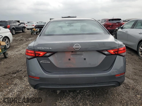 2024 Nissan Sentra S z VIN 3N1AB8BVXRY278822, wystawiony jako Copart lot #55658075 z przebiegiem 24 809 mil mil oraz Szkoda całkowita • Salvage title. Historia ofert i sprzedaży dostępna na DreamBid. Obrazek 6.
