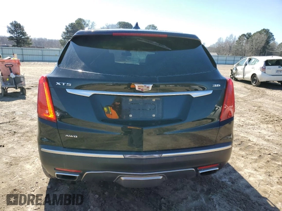 2017 Cadillac XT5 Platinum AWD with VIN 1GYKNFRS2HZ128548, listed as a Copart auction lot 46418065 with 118,071 mi miles and Salvage Title. Bid and sale history available at DreamBid. Image 6.