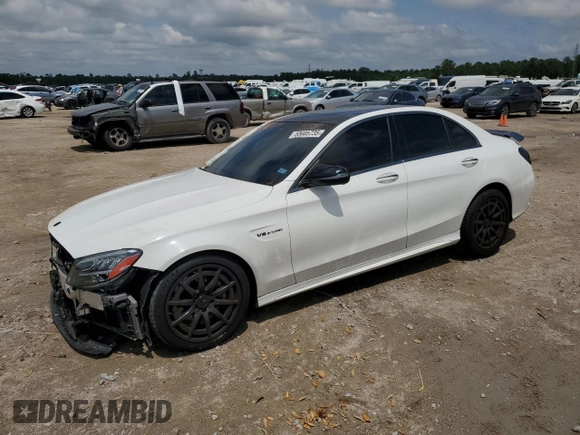 2020 Mercedes-Benz C 63 AMG z VIN 55SWF8GB3LU332405, wystawiony jako Copart lot #53685735 z przebiegiem 54 608 mil mil oraz Szkoda całkowita • Salvage title. Historia ofert i sprzedaży dostępna na DreamBid. Obrazek 1.