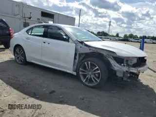 2020 Acura TLX Technology with VIN 19UUB2F45LA002554, listed as a Copart auction lot 56030465 with 62,330 mi miles and Salvage title. Bid and sale history available at DreamBid. Image 4.