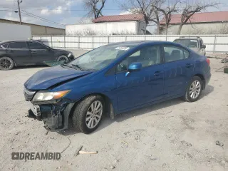 2012 Honda Civic EX-L with VIN 19XFB2F95CE033285, listed as a Copart auction lot 49304335 with 104,899 mi miles and Salvage Title. Bid and sale history available at DreamBid. Image 1.