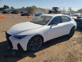 2024 Lexus IS 350 F Sport with VIN JTHGZ1E28R5034030, listed as a Copart auction lot 75533304 with 4,517 mi miles and Salvage title. Bid and sale history available at DreamBid. Image 1.