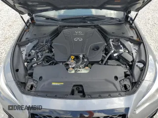 2023 Infiniti Q50 Red Sport 400 with VIN JN1FV7DP8PM570359, listed as a Copart auction lot 42814215 with 8,564 mi miles and Clean Title. Bid and sale history available at DreamBid. Image 11.