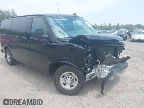 2019 Chevrolet Express Cargo with VIN 1GCWGAFP9K1229029, listed as a IAAI auction lot 42387553 with 78,666 mi miles and . Bid and sale history available at DreamBid. Image 1.