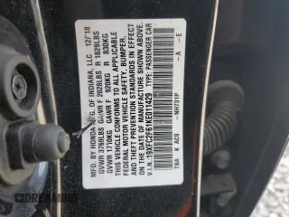 2019 Honda Civic LX with VIN 19XFC2F61KE011429, listed as a Copart auction lot 50883145 with 45,342 mi miles and Salvage Title. Bid and sale history available at DreamBid. Image 14.