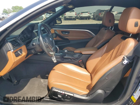 2015 BMW 4 Series 428i xDrive with VIN WBA3T1C55FP820640, listed as a Copart auction lot 60394605 with 111,288 mi miles and Salvage title. Bid and sale history available at DreamBid. Image 7.