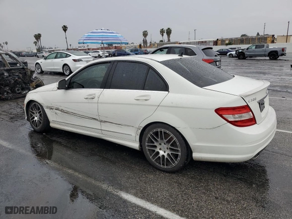 2009 Mercedes-Benz C-Class 3.0L Sport with VIN WDDGF54X19R053869, listed as a Copart auction lot 47818665 with 158,588 mi miles and Salvage Title. Bid and sale history available at carsss.com. Image 2.
