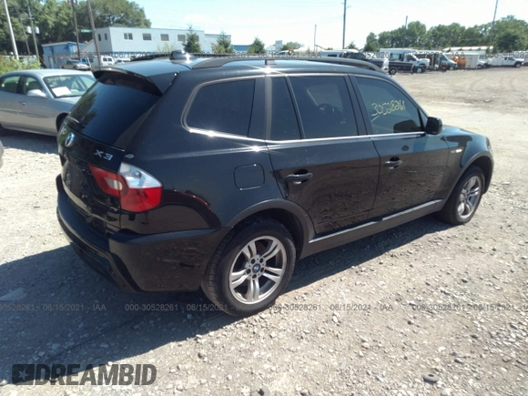 2006 BMW X3 3.0i with VIN WBXPA934X6WD27211, listed as a IAAI auction lot 34419336 with 162,597 mi miles and . Bid and sale history available at DreamBid. Image 4.