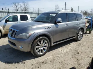 2014 Infiniti QX80 with VIN JN8AZ2NE3E9069007, listed as a Copart auction lot 53032245 with 136,458 mi miles and Clean Title. Bid and sale history available at carsss.com. Image 1.