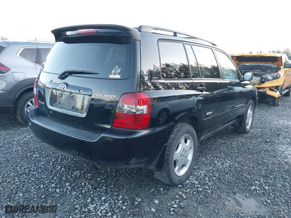 2007 Toyota Highlander w/3rd Row with VIN JTEEP21A970208646, listed as a IAAI auction lot 41356731 with 225,189 mi miles. Bid and sale history available at carsss.com. Image 4.