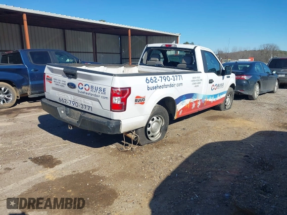 2018 Ford F-150 XL with VIN 1FTMF1C59JKF99158, listed as a IAAI auction lot 41356147 with 200,694 mi miles. Bid and sale history available at carsss.com. Image 4.