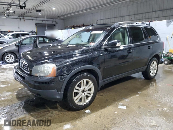 2009 Volvo XC90 I6 with VIN YV4CZ982991509036, listed as a Copart auction lot 44513325 with 159,682 mi miles and Salvage Title. Bid and sale history available at carsss.com. Image 1.