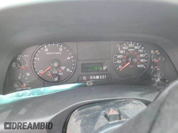 2005 Ford F-250 XL with VIN 1FTSW20P15EA64980, listed as a Copart auction lot 55518045 with 111,672 mi miles and Salvage title. Bid and sale history available at DreamBid. Image 9.