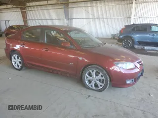 2008 Mazda 3 S Touring with VIN JM1BK324181107746, listed as a Copart auction lot 54760595 with 73,809 mi miles and Salvage Title. Bid and sale history available at DreamBid. Image 4.