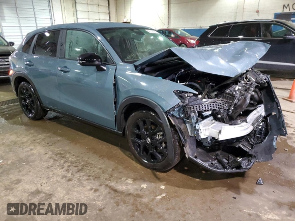 2024 Honda HR-V Sport with VIN 3CZRZ2H54RM774118, listed as a Copart auction lot 43712525 with 8,489 mi miles and Salvage Title. Bid and sale history available at carsss.com. Image 4.