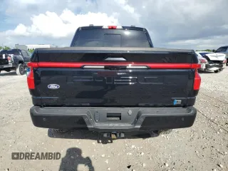 2024 Ford F-150 Lightning Lariat with VIN 1FT6W5L7XRWG09251, listed as a Copart auction lot 59702915 with 6,338 mi miles and Non repairable. Bid and sale history available at DreamBid. Image 6.