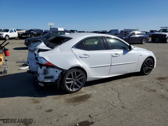 2019 Lexus IS with VIN JTHBA1D20K5085806, listed as a Copart auction lot 51327255 with 69,011 mi miles and Salvage Title. Bid and sale history available at carsss.com. Image 3.