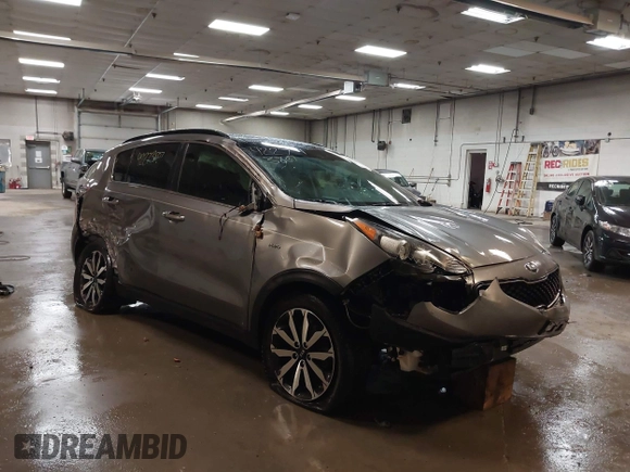 2019 Kia Sportage EX with VIN KNDPNCACXK7550830, listed as a IAAI auction lot 42273807 with 63,645 mi miles and . Bid and sale history available at DreamBid. Image 1.