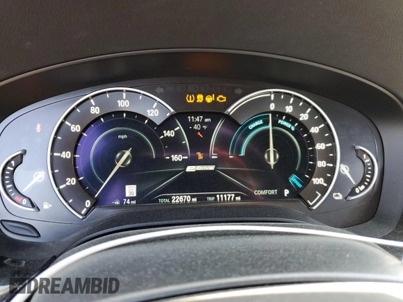 2019 BMW 5 Series 530e with VIN WBAJA9C56KB398509, listed as a Copart auction lot 53948875 with 22,670 mi miles and Salvage title. Bid and sale history available at DreamBid. Image 9.