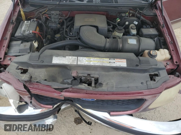 1997 Ford F-150 XL with VIN 1FTEX17L5VNB49991, listed as a Copart auction lot 53856505 with 170,246 mi miles and Salvage title. Bid and sale history available at DreamBid. Image 11.