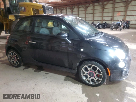 2012 FIAT 500 Sport with VIN 3C3CFFBR7CT105575, listed as a Copart auction lot 61782495 with 126,033 mi miles and Clean title. Bid and sale history available at DreamBid. Image 4.