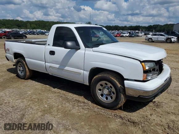 2006 Chevrolet Silverado 1500 Work Truck with VIN 3GCEK14Z76G249527, listed as a Copart auction lot 71626724 with 222,582 mi miles and Salvage Title. Bid and sale history available at carsss.com. Image 4.