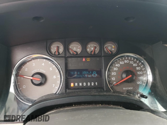 2010 Ford F-150 XL with VIN 1FTFW1EV8AFA11457, listed as a Copart auction lot 60961435 with 159,767 mi miles and Salvage title. Bid and sale history available at DreamBid. Image 9.