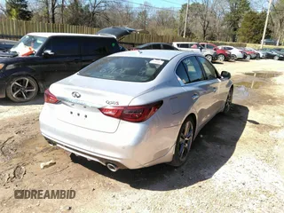 2020 Infiniti Q50 Red Sport 400 with VIN JN1FV7AP2LM630098, listed as a IAAI auction lot 41828404 with 33,962 mi miles and . Bid and sale history available at DreamBid. Image 4.