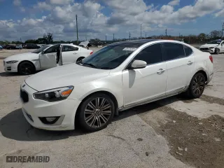 2016 Kia Cadenza Premium with VIN KNALN4D73G5206842, listed as a Copart auction lot 50975205 with 126,157 mi miles and Salvage Title. Bid and sale history available at carsss.com. Image 1.
