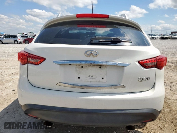 2014 Infiniti QX70 z VIN JN8CS1MU7EM450565, wystawiony jako Copart lot #55931325 z przebiegiem 159 813 mil mil oraz Szkoda całkowita • Salvage title. Historia ofert i sprzedaży dostępna na DreamBid. Obrazek 6.