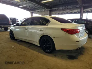 2017 Infiniti Q50 Signature Edition with VIN JN1EV7AP5HM739948, listed as a Copart auction lot 44012225 with 93,697 mi miles and Salvage Title. Bid and sale history available at DreamBid. Image 2.