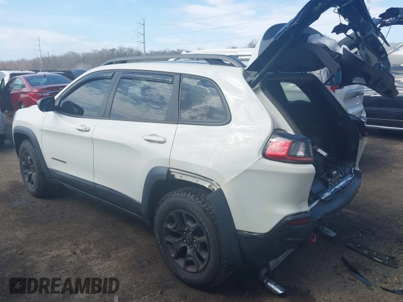 2019 Jeep Cherokee Trailhawk Elite with VIN 1C4PJMBX4KD207368, listed as a IAAI auction lot 41898251 with 49,847 mi miles. Bid and sale history available at carsss.com. Image 3.