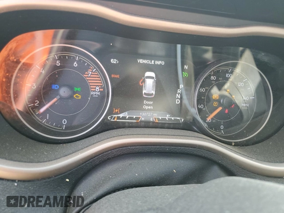 2018 Jeep Cherokee Limited with VIN 1C4PJMDX7JD587009, listed as a Copart auction lot 47013175 with 130,727 mi miles and Salvage Title. Bid and sale history available at carsss.com. Image 9.