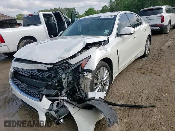 2021 Infiniti Q50 Luxe z VIN JN1EV7BP9MM700840, wystawiony jako Copart lot #51278255 z przebiegiem 38 056 mil mil oraz Szkoda całkowita • Salvage title. Historia ofert i sprzedaży dostępna na DreamBid. Obrazek 11.